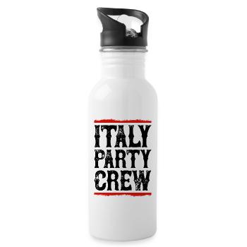 Italy Party Crew - Water bottle with straw - white - Right