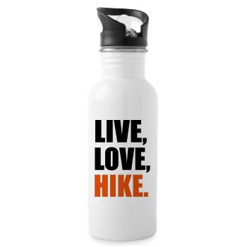 Hike - Water bottle with straw - white - Right