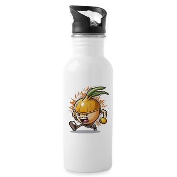The Onion Sprint - Water bottle with straw - white - Right