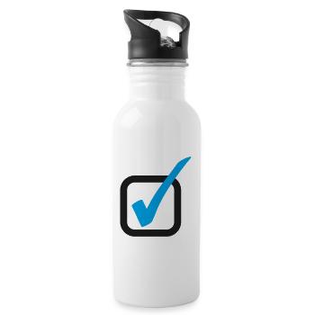 Tick - Water bottle with straw - white - Right