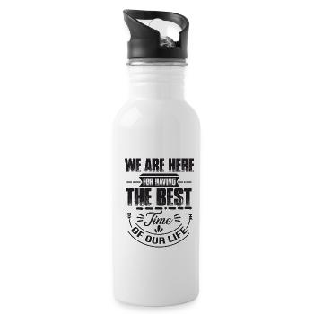 Weekend with friends in the group Drink and - Water bottle with straw - white - Right