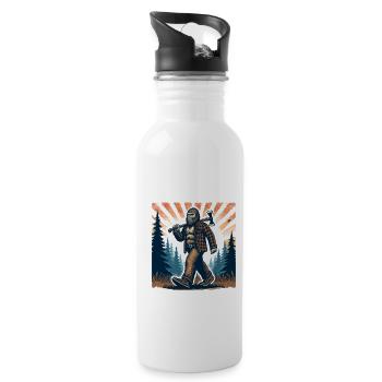Bûcheron Forester Bigfoot - Gourde avec paille intégrée - blanc - Droite