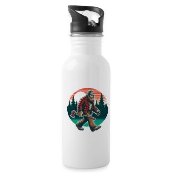 Bûcheron Forester Bigfoot - Gourde avec paille intégrée - blanc - Droite
