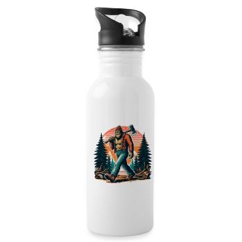 Bûcheron Forester Bigfoot - Gourde avec paille intégrée - blanc - Droite