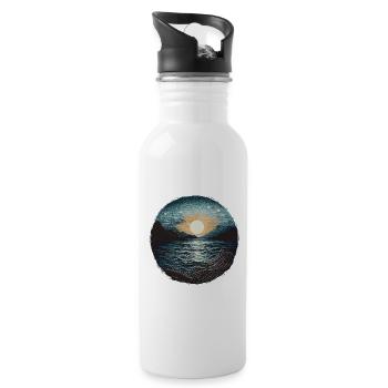 Nostalgia Asia - Water bottle with straw - white - Right