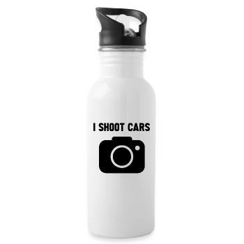 I shoot cars caméra - Gourde avec paille intégrée - blanc - Droite