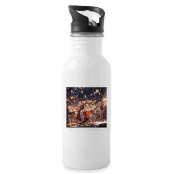Jazz Symphony - Water bottle with straw - white - Right