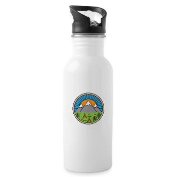 camping - Water bottle with straw - white - Right