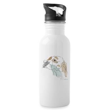 Pointer Mix - Trinkflasche mit integriertem Trinkhalm - Weiß - Rechts