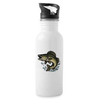 Savage Strike – The Power of the Predatory Fish - Water bottle with straw - white - Right