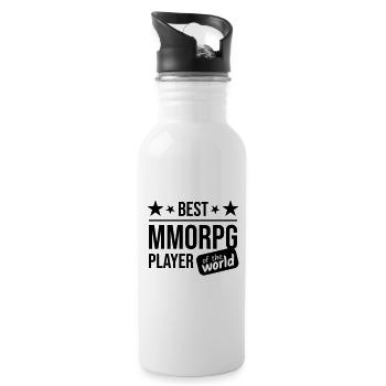 MMORPG Player Gifts - Trinkflasche mit integriertem Trinkhalm - Weiß - Rechts