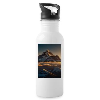 Everest - Water bottle with straw - white - Right