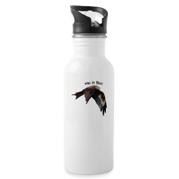 ROTMILAN 2A alles im Blick - Trinkflasche mit integriertem Trinkhalm - Weiß - Rechts