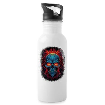 panda bear jokes gift statement joke sayings cool - Trinkflasche mit integriertem Trinkhalm - Weiß - Rechts