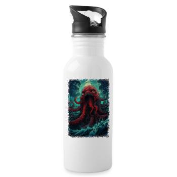 humpback sayings happy how to speak irish - Trinkflasche mit integriertem Trinkhalm - Weiß - Rechts