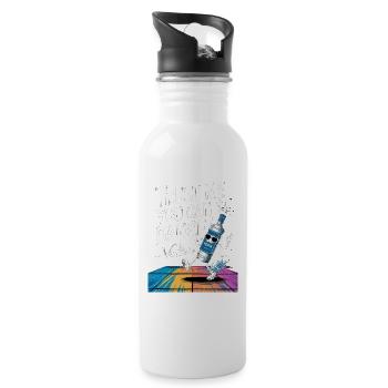 Trust me you can dance. - Vodka - Trinkflasche mit integriertem Trinkhalm - Weiß - Rechts