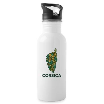 Corsica Immortelle - Water bottle with straw - white - Right