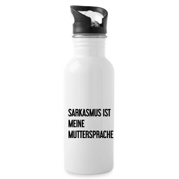 Sarcasm Pro - Water bottle with straw - white - Right