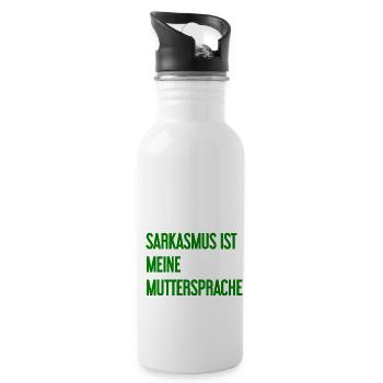 Sarcasm Pro - Water bottle with straw - white - Right