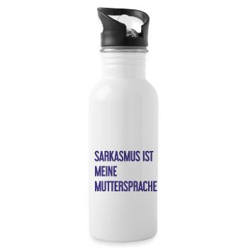 Sarcasm Pro - Water bottle with straw - white - Right