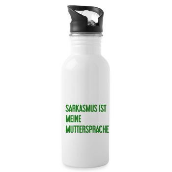 Sarcasm Pro - Water bottle with straw - white - Right