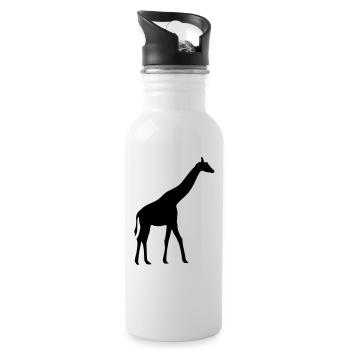 Giraffe - Water bottle with straw - white - Right
