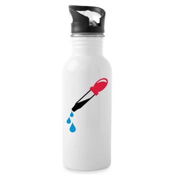 pipette - Gourde avec paille intégrée - blanc - Droite
