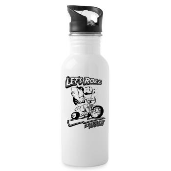 GANGSTER RIDING CYCLE - Trinkflasche mit integriertem Trinkhalm - Weiß - Rechts