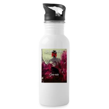 Gen-esis - Trinkflasche mit integriertem Trinkhalm - Weiß - Rechts