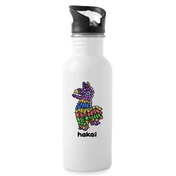 money pinata by haka - Trinkflasche mit integriertem Trinkhalm - Weiß - Rechts