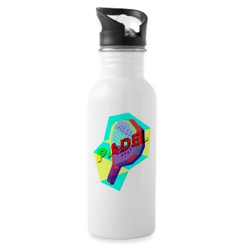 Raquette de padel Tennis Sport I Cadeau - Gourde avec paille intégrée - blanc - Droite