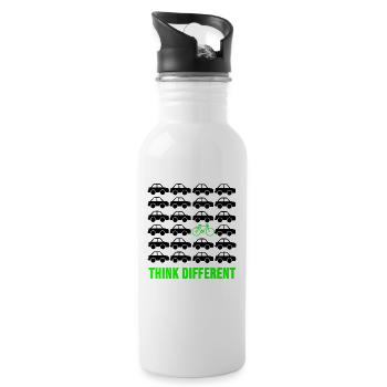 Cadeau de vélo de vélo de route vélo de vélo - Gourde avec paille intégrée - blanc - Droite