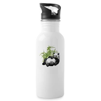 Panda_TS - Water bottle with straw - white - Right