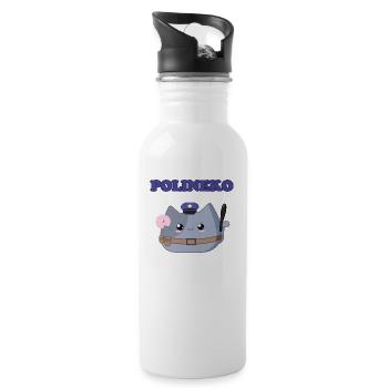 Polineko - Water bottle with straw - white - Right