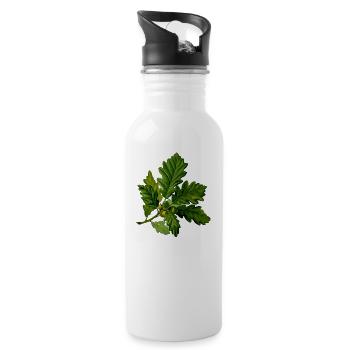 herb rosemary parsley thyme dill oregano - Water bottle with straw - white - Right