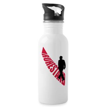 ruhestand - Trinkflasche mit integriertem Trinkhalm - Weiß - Rechts