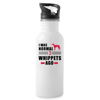 Whippet - Trinkflasche mit integriertem Trinkhalm - Weiß - Rechts