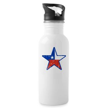 Chile - Trinkflasche mit integriertem Trinkhalm - Weiß - Rechts