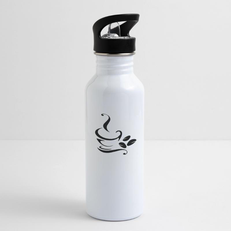 Java-Becher Trinkflasche mit integriertem Trinkhalm