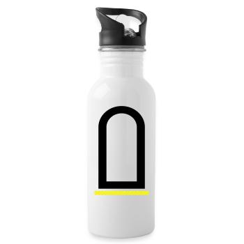 Stabsunteroffizier Feldwebelanwärter Dienstgrad - Trinkflasche mit integriertem Trinkhalm - Weiß - Rechts