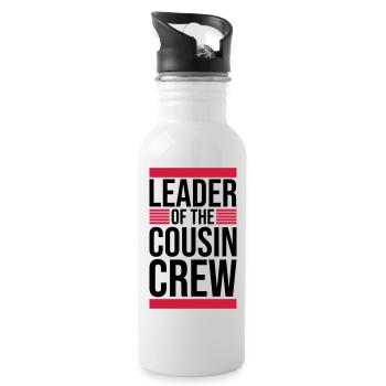 Leader Cousin Crew Team - Gourde avec paille intégrée - blanc - Droite
