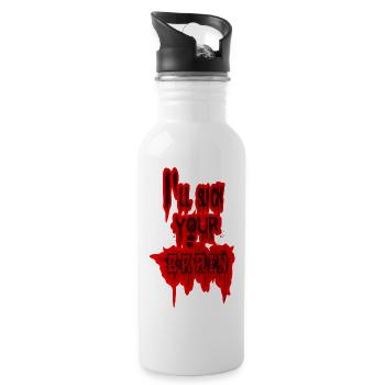 zombie - Gourde avec paille intégrée - blanc - Droite