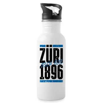 Züri - Trinkflasche mit integriertem Trinkhalm - Weiß - Rechts