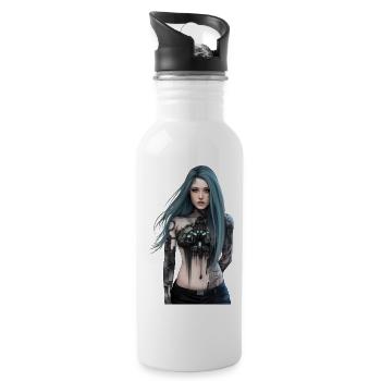 Follow Your Dreams - Water bottle with straw - white - Right