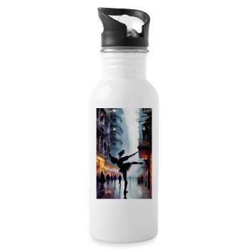 Ballerina - Water bottle with straw - white - Right