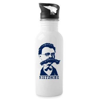 Nietzsche - Water bottle with straw - white - Right