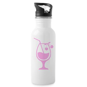 Cocktail 01 - Water bottle with straw - white - Right