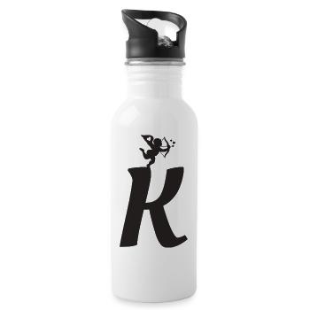 K - Water bottle with straw - white - Right
