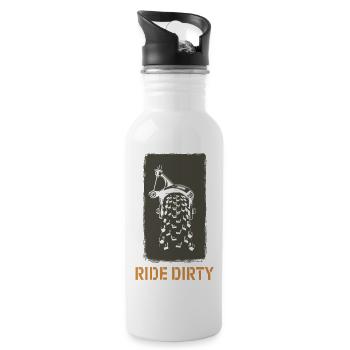 Ride Dirty - Mode Aventure - Gourde avec paille intégrée - blanc - Droite