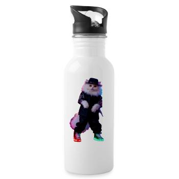 Funny Cat Catssidy dances to the song Bang A Bob - Water bottle with straw - white - Right